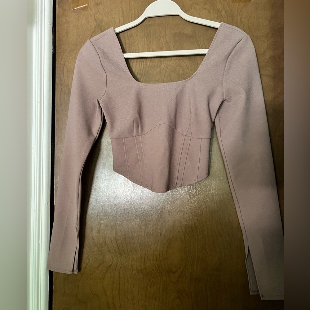 Abercrombie & Fitch Mauve Long Sleeve Top